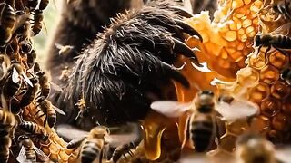 This Bear Steals Honey From Thousands of Angry Bees!