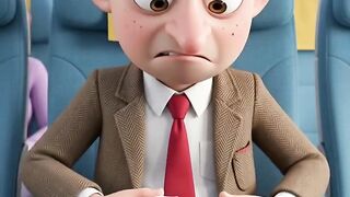 Bean's First Airplane Trip Goes Hilariously Wrong! ✈️😂 | Funny 3D Cartoon