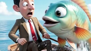 Bean-Inspired Giant Fish Adventure | Funniest Ocean Boat Cartoon in 3D 😂🐟🚢