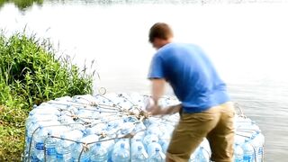 I Build Cozy Raft From Wasted Plastic Bottles #build #cozy #tinyhouse #offgrid #diy