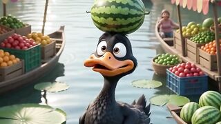 🦆 তরমুজের ঝামেলায় হাঁসের কাণ্ড! 😂