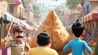 দৈত্য সিঙ্গারার পেছনে শুরু হলো মজার দৌড়! 😂🥟