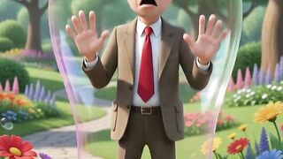 Bean Gets Trapped Inside a Giant Bubble! 😂 | Funny 3D Cartoon | ToonVerse 2