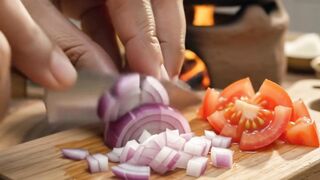 Miniature Pav Bhaji 🥖🧈 Tiny Indian Street Food Cooking ASMR in 8K | Butter Loaded #Shorts
