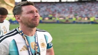 Messi is Crying.