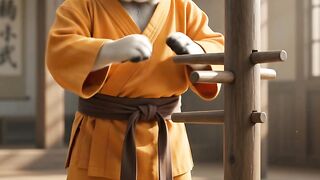 He trained 5 years in Shaolin for this exact moment! 🐕🥋