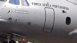 Portuguese Air Force Aircraft Low Pass & Landing