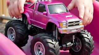Toddler's Toy Truck Adventure at the Playground! 🚗💖