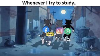 Whenever i try to study || funny video