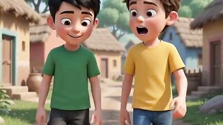دو ایماندار دوست 🤝❤️ | ایمانداری کا صلہ ضرور ملتا ہے | Emotional Cartoon Story #Shorts