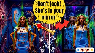 Don't look! She's in your mirror! 🪞