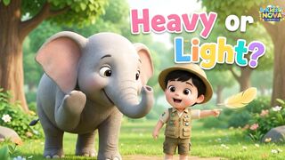 ⚖️ Heavy or Light Challenge! | Learn Heavy & Light Objects for Kids | kidz nova learning