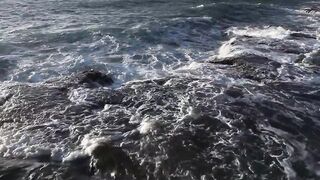 Rocky coast of Acre, Israel
