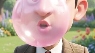 Bean's Giant Bubble Gum Gone Wrong! | Funny 3D Cartoon | ToonVerse