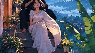 Romantic couple Ghibli aesthetic video