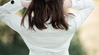 The Bold and the Beautiful - a woman in a white dress is walking down a path | Trending HD Vide