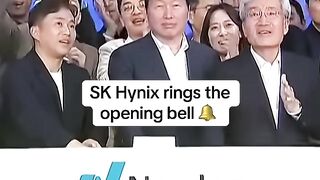 SK Hynix rings the opening bell at the Nasdaq