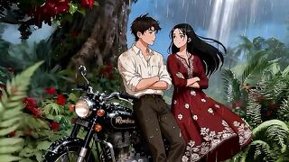 Romantic couple Ghibli aesthetic video 2