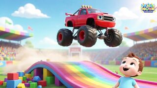 Monster truck jumps | kidz nova learning