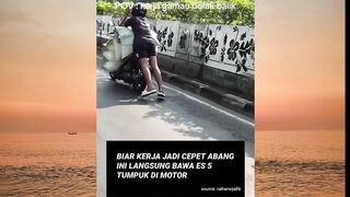 Sang driver terlalu mengambil resiko