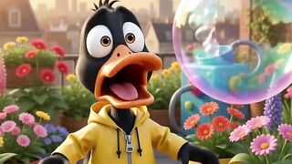 🦆 Bubble trouble never ends! 😂