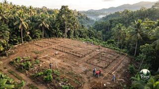 Luxury Modern Villa Construction Journey in Tropical Jungle | Start to Finish