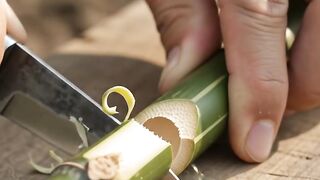 Bamboo Mini Tree House Build 🌿 | Satisfying ASMR DIY