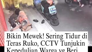 Bikin Nyesek! Ayah dan Anak Kerap Numpang Tidur di Teras Ruko Cinere