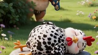 Naughty Cat Stole Hen's Feathers! 🐱✂️🐔