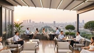 Rooftop Lounge Mai Ban Sha'awa — Jin Daɗin Faɗuwar Rana A Birni