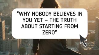 Why nobody believe in you yet- the truth about starting from zero