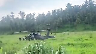 Black Hawk Helicopter in Action