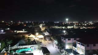 Moi international airport view at night