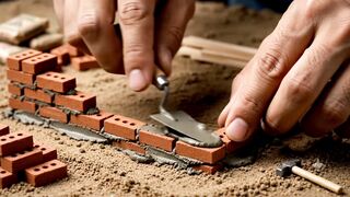 Mini Excavator Builds Tiny House | Satisfying Mini Construction Video