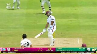 Pakistan vs west indies 1st test match day one fall of wickets of west indies
