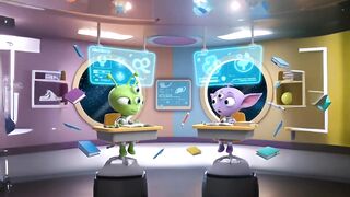 Cute Alien Adventure in Space