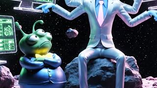 Funny Little Alien Discovers Earth
