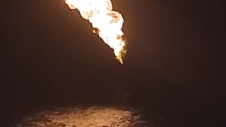 Offshore waste gas Lighting
