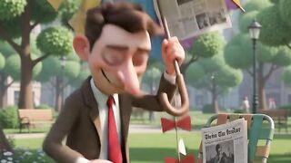 Bean’s Giant Kite Disaster | Funny 3D Cartoon Slapstick Adventure 😂🪁