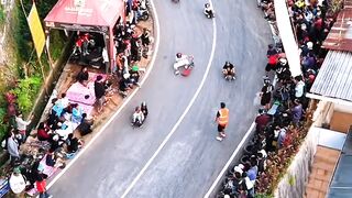 Crazy Street Downhill Racing in Indonesia! 😱🔥