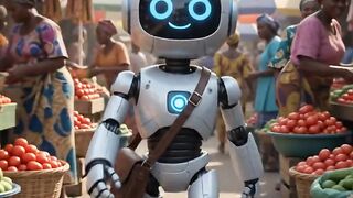 Robot in the market