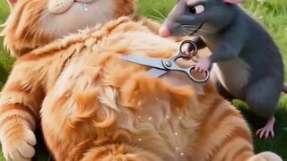 Clever Mouse Steals Cat Fur! ✂️🐱