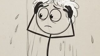 POV: You Start Losing Hair in the Shower 😂 | Stickman Animation #Shorts