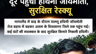 नदी मै बहकर 55 किलोमीटर दूर पहुंची हाथनी