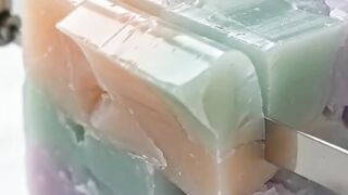 Satisfying Soap Cutting ASMR - Glossy Soap Slice Compilation