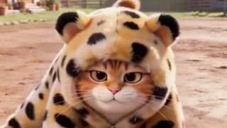 Cat vs Leopard Costume! 🐱🐆 2