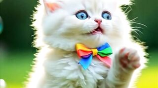 Cute Little Kitten Playing Happily | Adorable Cat Fun Moments