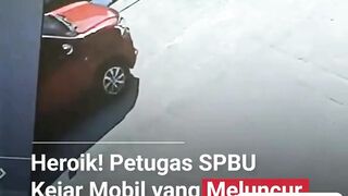 🚨 Aksi heroik petugas SPBU!