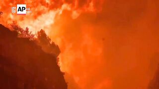 Raging wildfire forces evacuations in Castellon in Spain's Valencia region