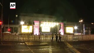 Aftermath of Berlin Pride van-ramming attack as police hunt suspect